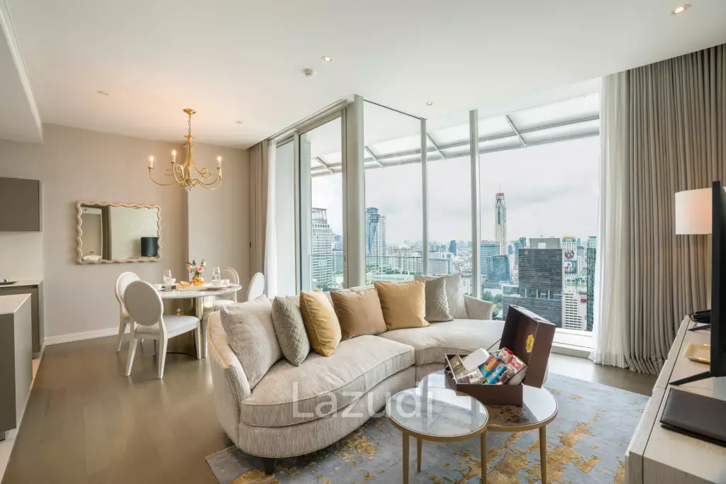 90 sqm 2 Bedroom Serviced Apartment on 37th Floor Magnolias Ratchadamri Boulevard Lumpini Bangkok