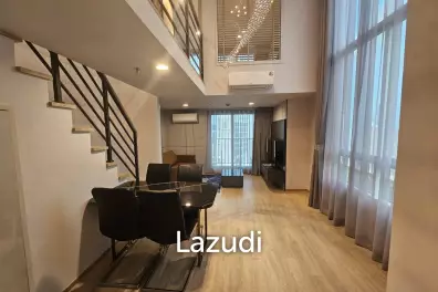 59 sqm loft-style 2 bedroom condo on 23rd floor Culture Chula Si Phraya Bangkok