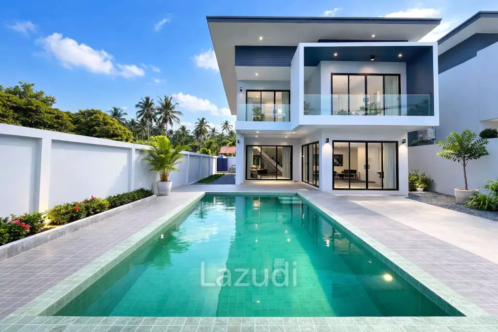 Modern 3-Bedroom Pool Villa Near the Beach – Ban Tai, Koh Samui
