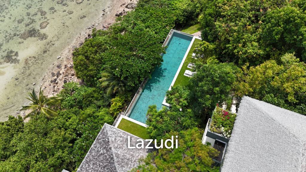 Incredible 6-Bed Waterfront Villa with 96m of Ocean-Frontage