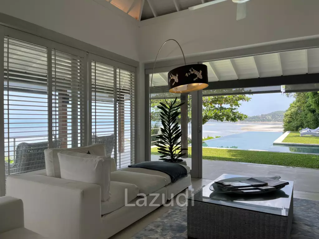 Incredible 6-Bed Waterfront Villa with 96m of Ocean-Frontage