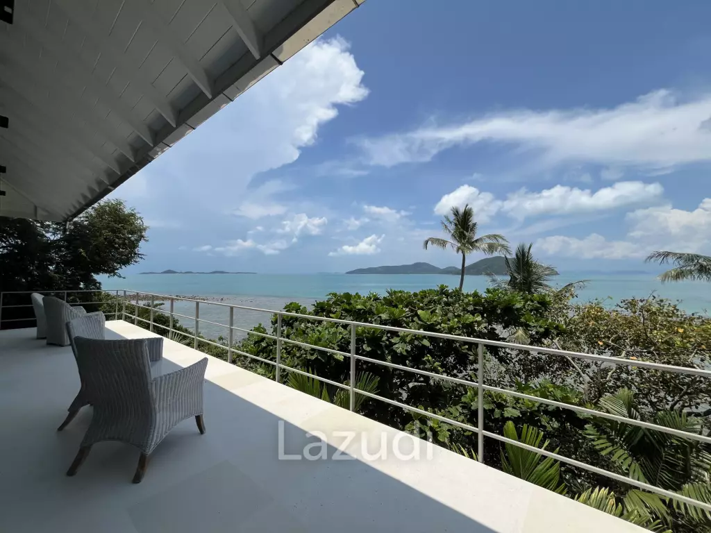 Incredible 6-Bed Waterfront Villa with 96m of Ocean-Frontage