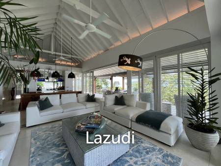 Incredible 6-Bed Waterfront Villa with 96m of Ocean-Frontage