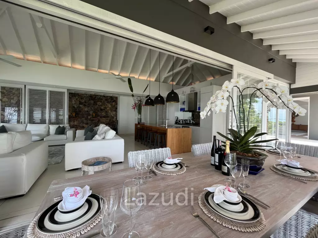 Incredible 6-Bed Waterfront Villa with 96m of Ocean-Frontage