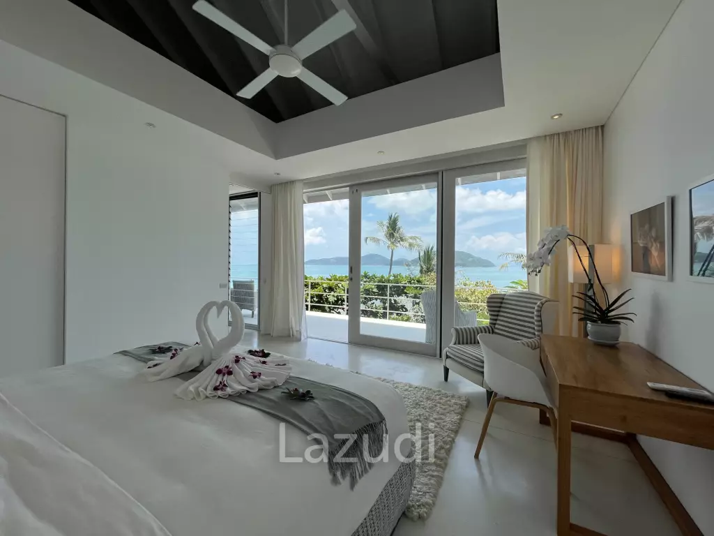 Incredible 6-Bed Waterfront Villa with 96m of Ocean-Frontage