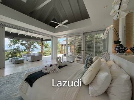 Incredible 6-Bed Waterfront Villa with 96m of Ocean-Frontage