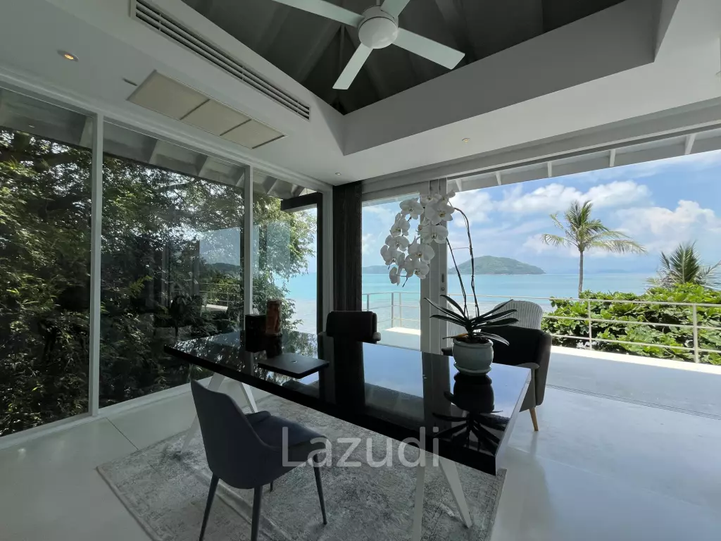 Incredible 6-Bed Waterfront Villa with 96m of Ocean-Frontage