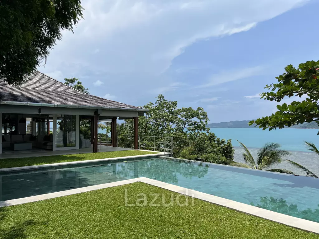 Incredible 6-Bed Waterfront Villa with 96m of Ocean-Frontage