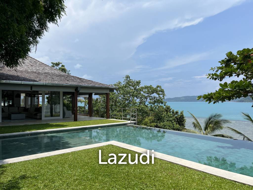 Incredible 6-Bed Waterfront Villa with 96m of Ocean-Frontage