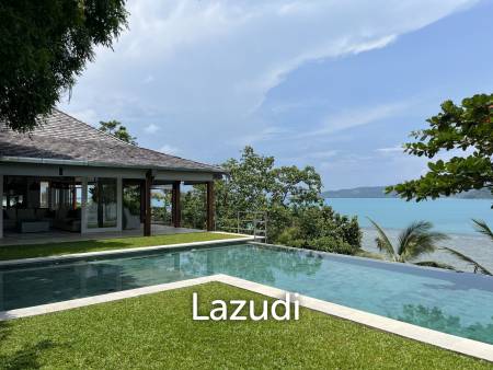 Incredible 6-Bed Waterfront Villa with 96m of Ocean-Frontage