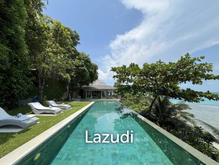 Incredible 6-Bed Waterfront Villa with 96m of Ocean-Frontage