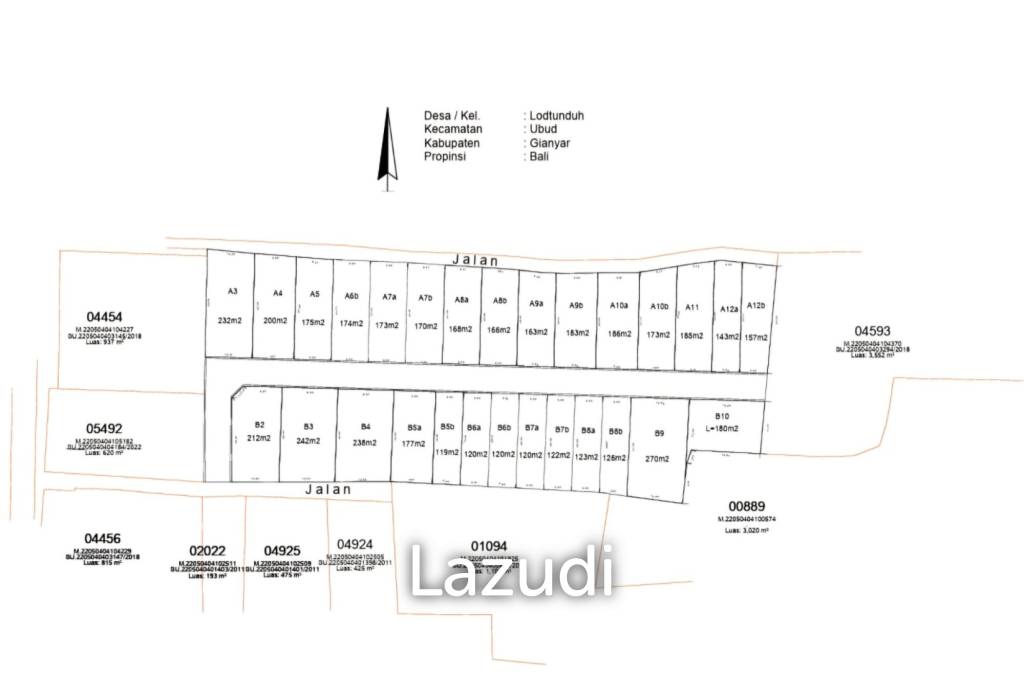 Perfect Freehold Land for sale in Lodtunduh Ubud
