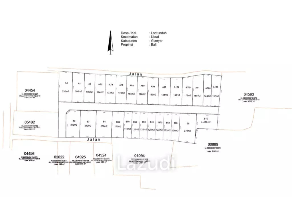 Perfect Freehold Land for sale in Lodtunduh Ubud