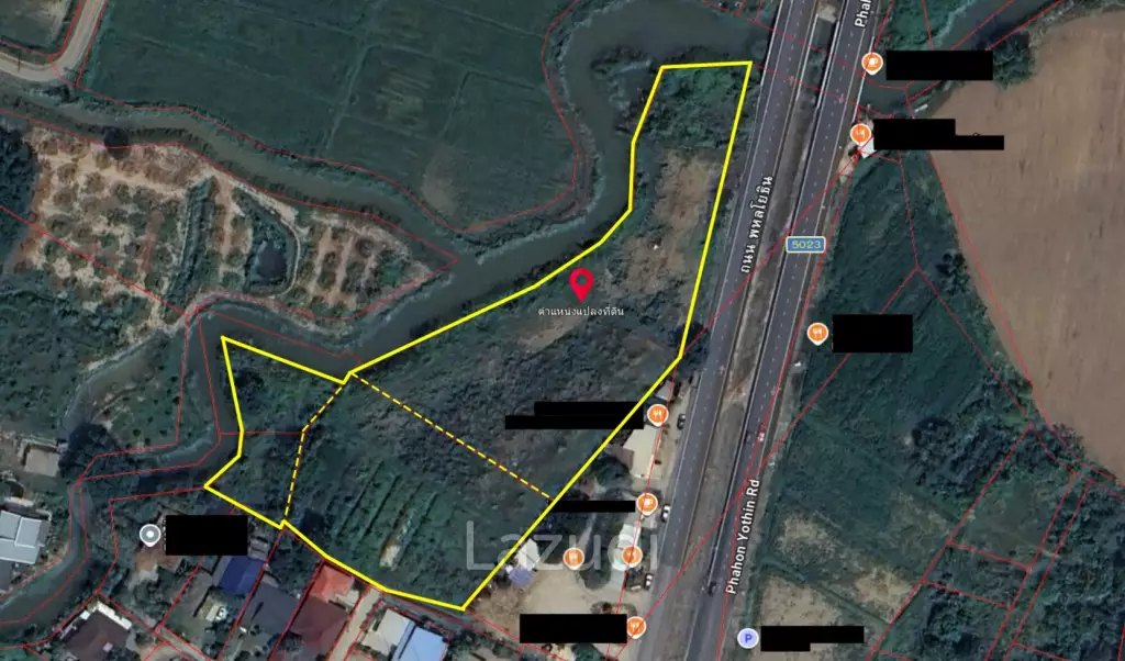 ขายที่ดิน 7 ไร่ ติดถนนบายพาส ใกล้สนามบินเชียงราย