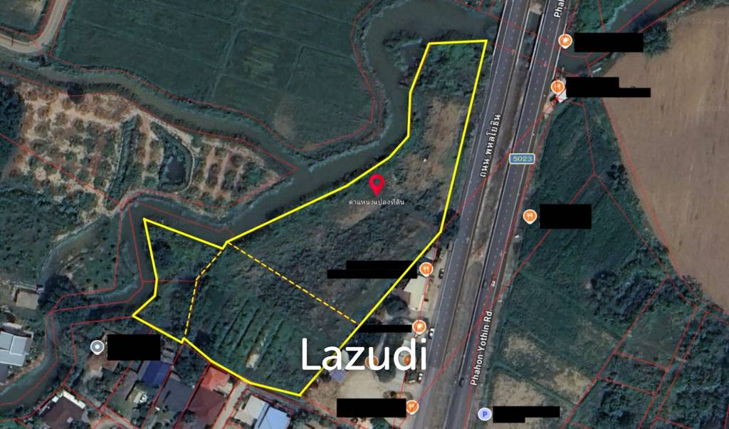 ขายที่ดิน 7 ไร่ ติดถนนบายพาส ใกล้สนามบินเชียงราย