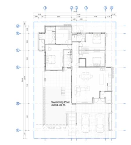416 Kvm 3 Seng 3 Bad Villa for Salg