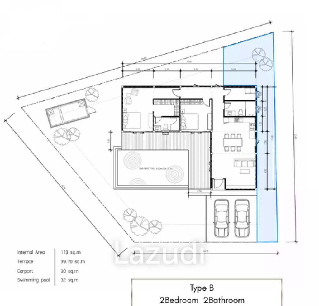 113 sqm pool villa in WE by sirin Hua Hin Nong Kae