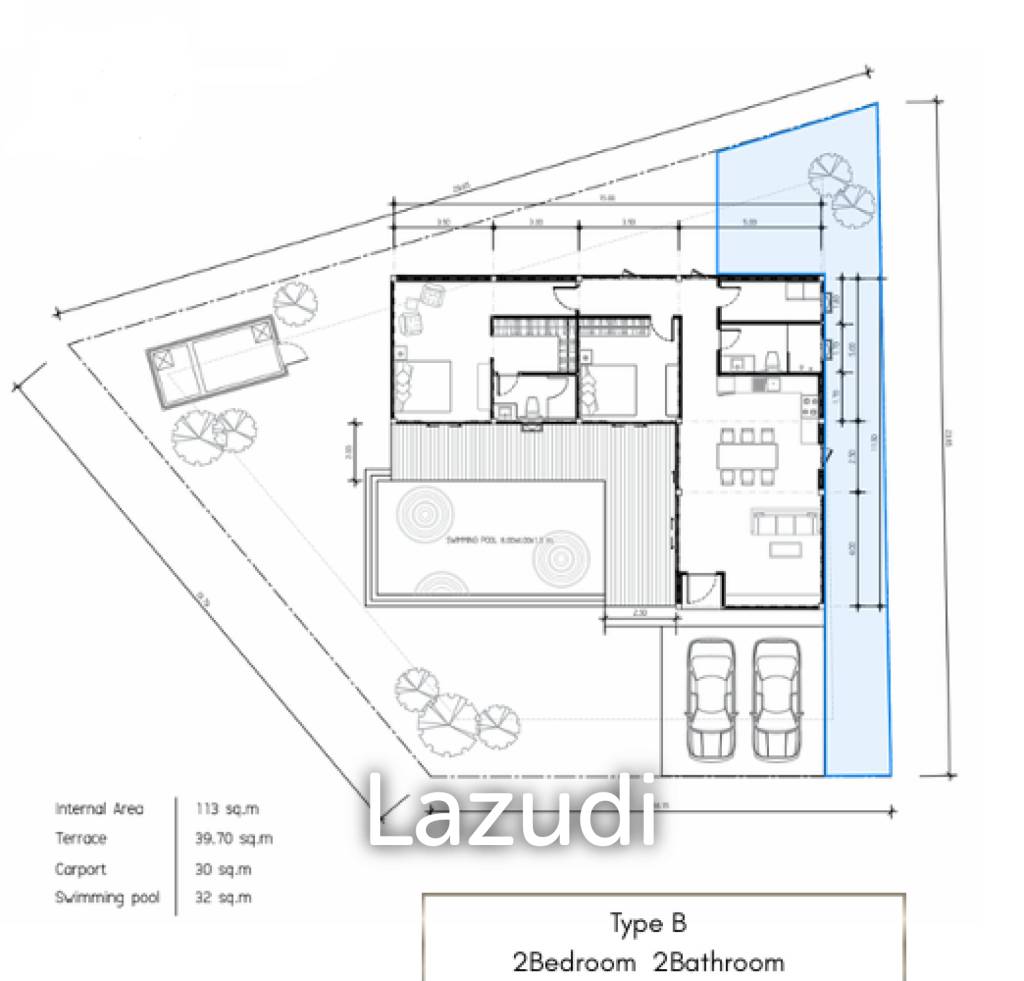 113 sqm pool villa in WE by sirin Hua Hin Nong Kae