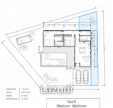 113 sqm pool villa in WE by sirin Hua Hin Nong Kae