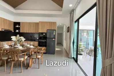 MODERN POOL VILLA ON SOI 102 : 3 BED PRIME LOCATION NEAR TOWN