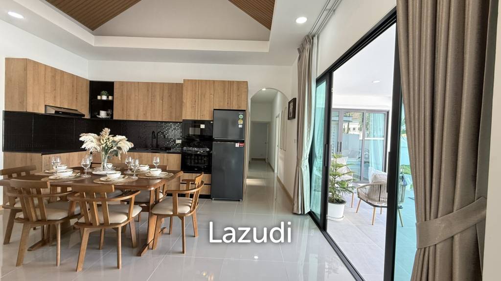 MODERN POOL VILLA ON SOI 102 : 3 BED PRIME LOCATION NEAR TOWN