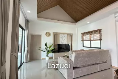 MODERN POOL VILLA ON SOI 102 : 3 BED PRIME LOCATION NEAR TOWN