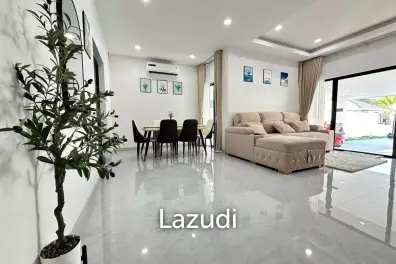 บ้านเดี่ยวโมเดิร์น 130 ตร.ม. ตกแต่งครบ  Hin Lek Fai