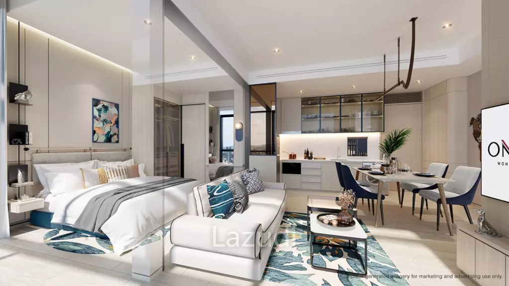 1 Bedroom 1 Bathroom 34 SQ.M. Once Wongamat