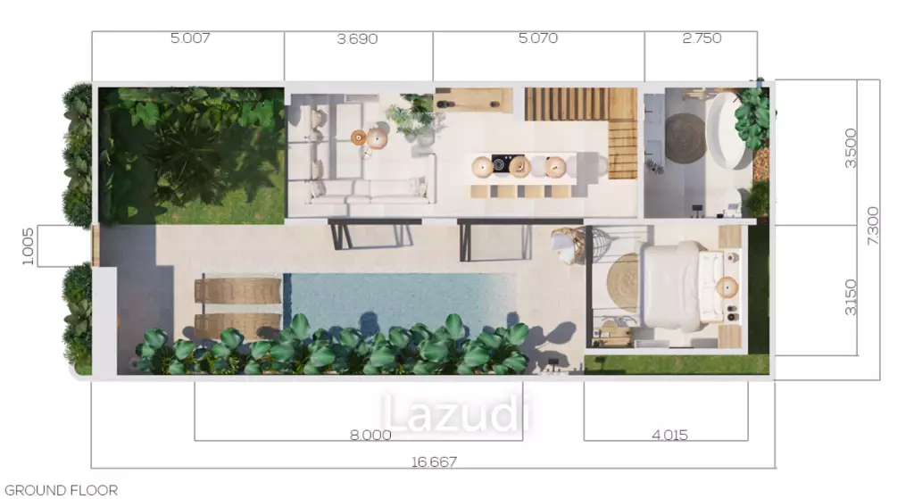 Three Bedroom Leasehold Villa for sale in Bumbak Umalas