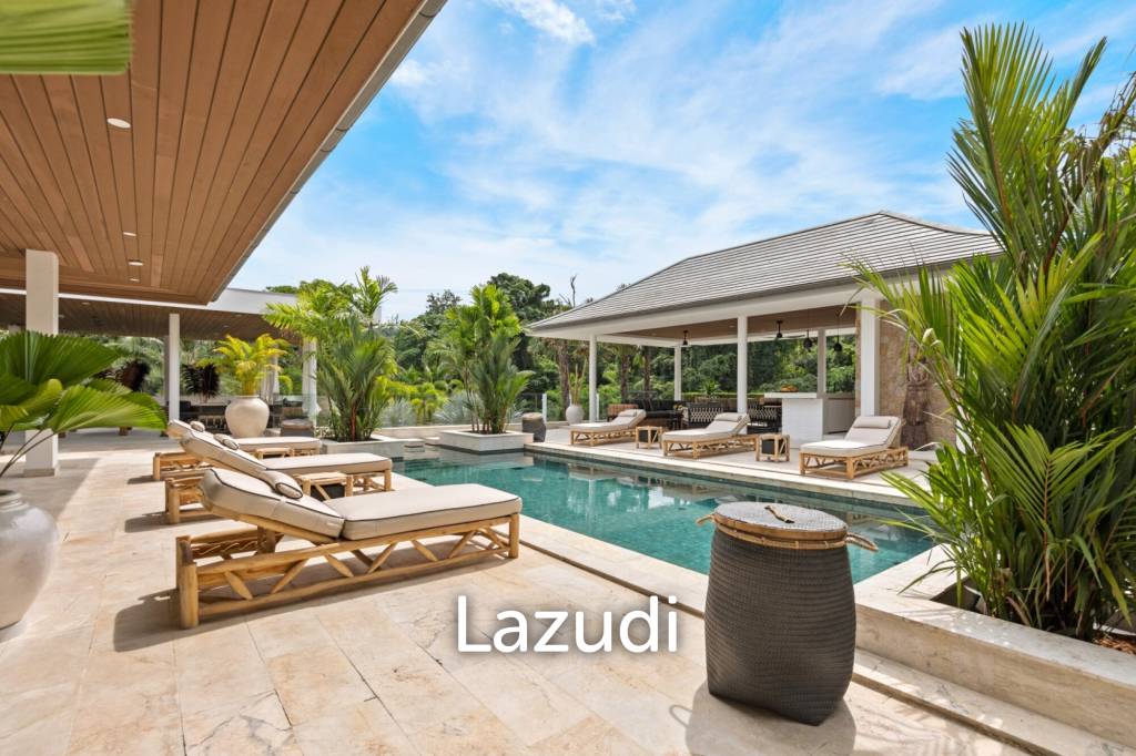 Luxury 5-Bedroom Estate in Mae Nam – 2,500 sqm Tropical Garden