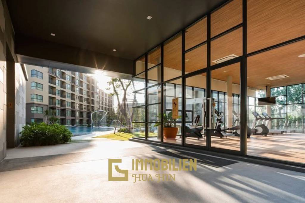 คอนโด เรน ชะอำ ชั้น 2 พร้อมเฟอร์ครบ ทำเลชะอำ-หัวหิน วิวสวน