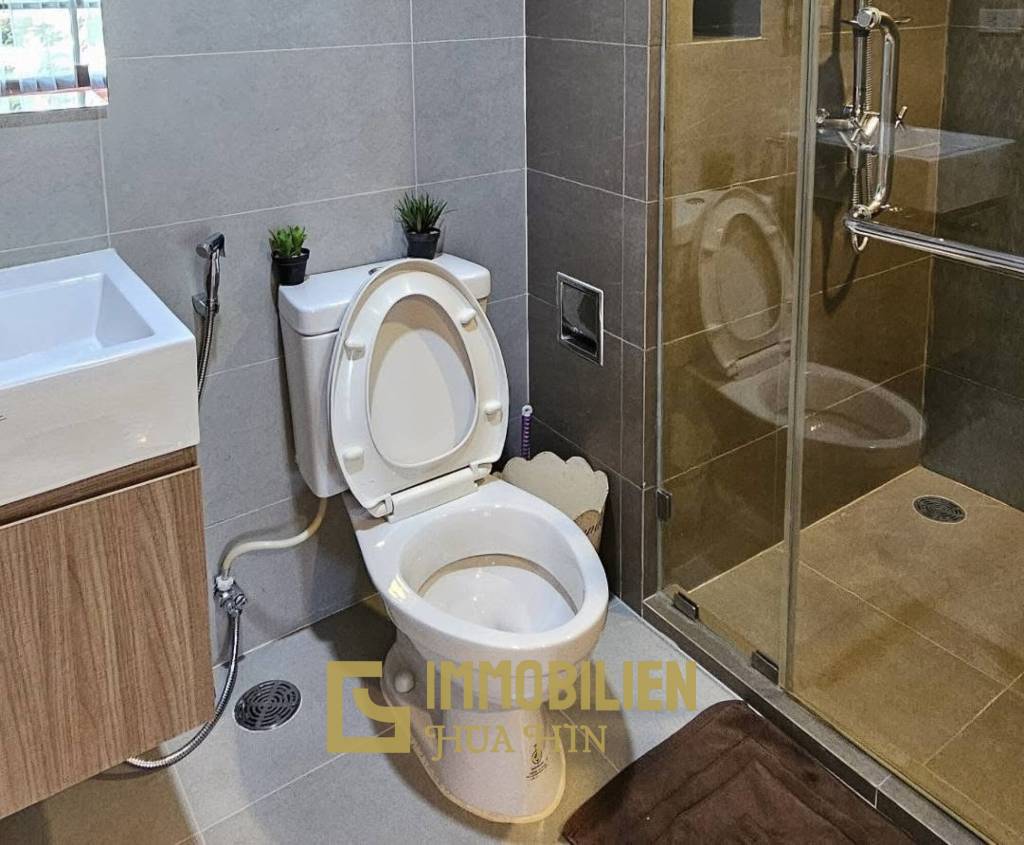 คอนโด เรน ชะอำ ชั้น 2 พร้อมเฟอร์ครบ ทำเลชะอำ-หัวหิน วิวสวน