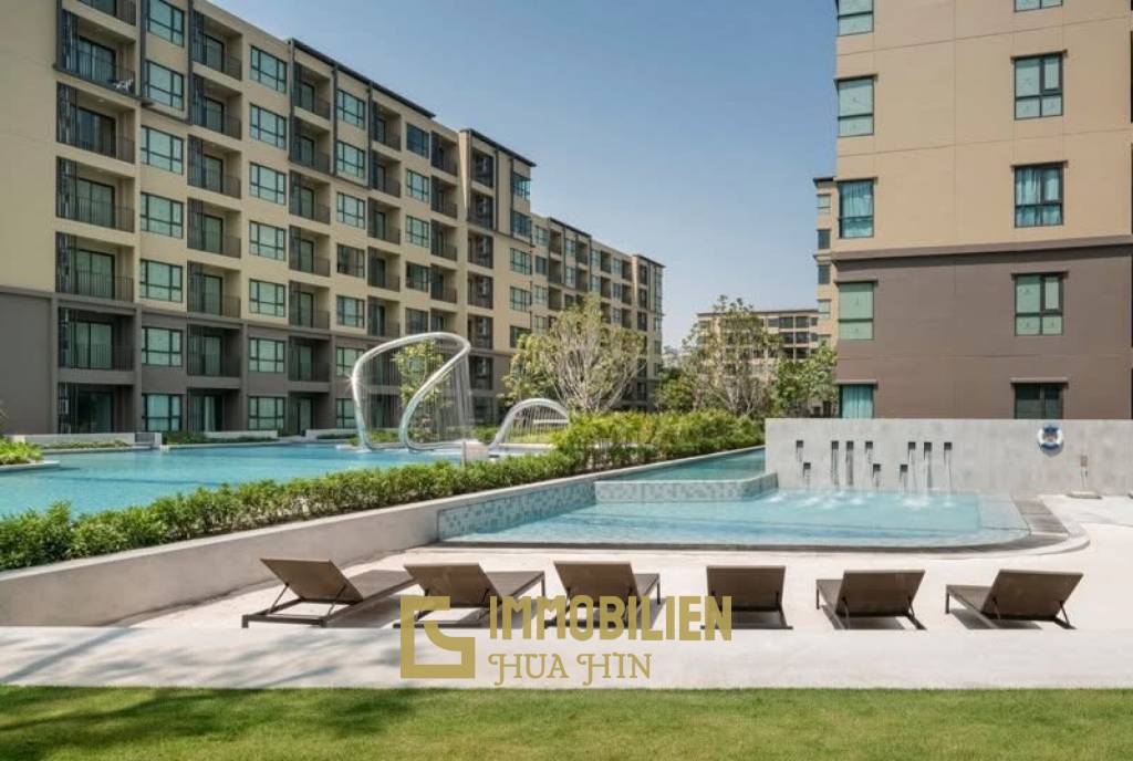 คอนโด เรน ชะอำ ชั้น 2 พร้อมเฟอร์ครบ ทำเลชะอำ-หัวหิน วิวสวน