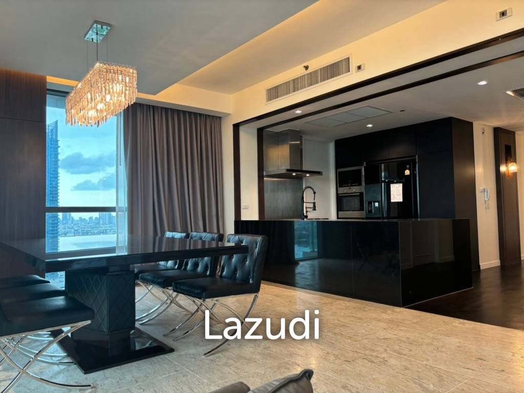 186 sqm river view 3 bedroom condo at The Pano