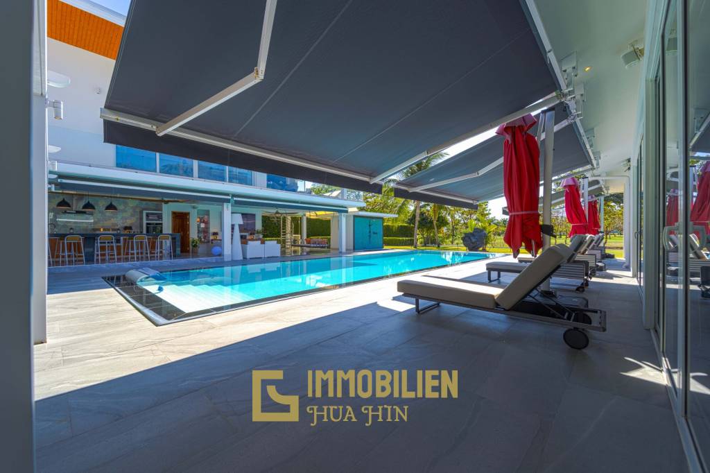 วิลล่าหรูสไตล์โมเดิร์น 7 ห้องนอน – สนามกอล์ฟ ปาล์ม ฮิลล์ ชะอำ (Palm Hills Golf Club)