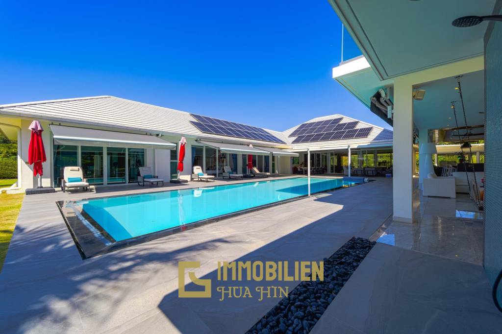 วิลล่าหรูสไตล์โมเดิร์น 7 ห้องนอน – สนามกอล์ฟ ปาล์ม ฮิลล์ ชะอำ (Palm Hills Golf Club)