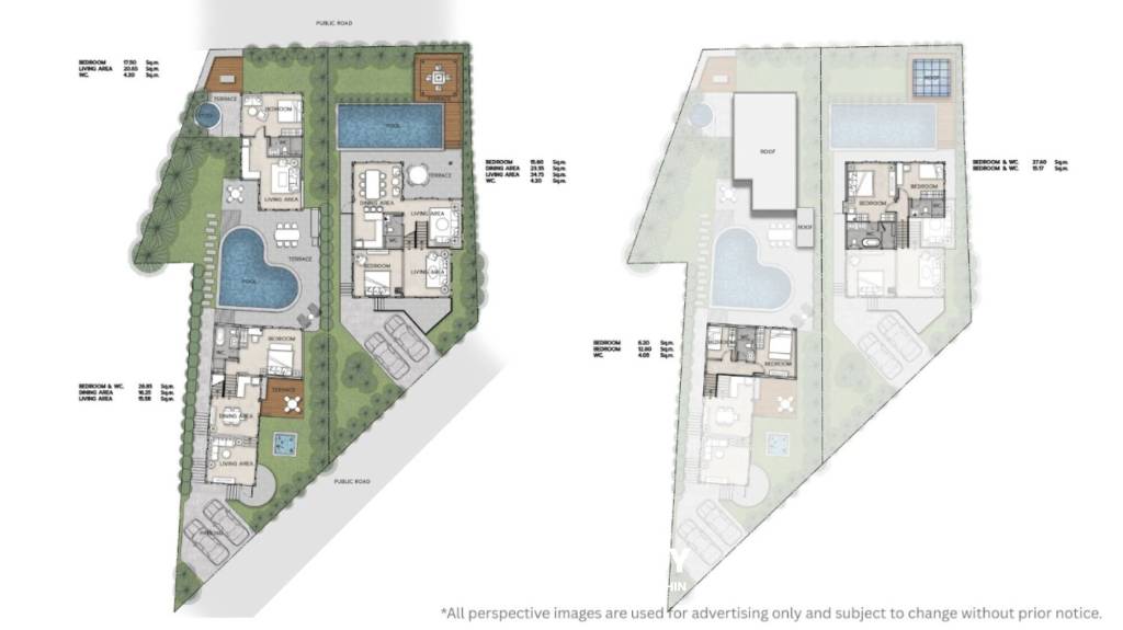 432 ตร.ม 2 เตียง 2 อาบน้ำ วิลล่า For ขาย
