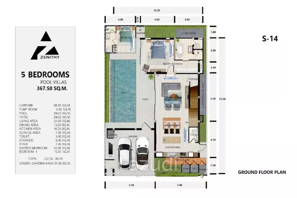 The ONLY 5 bedroom pool villa in Zenithy Villas, Phuket