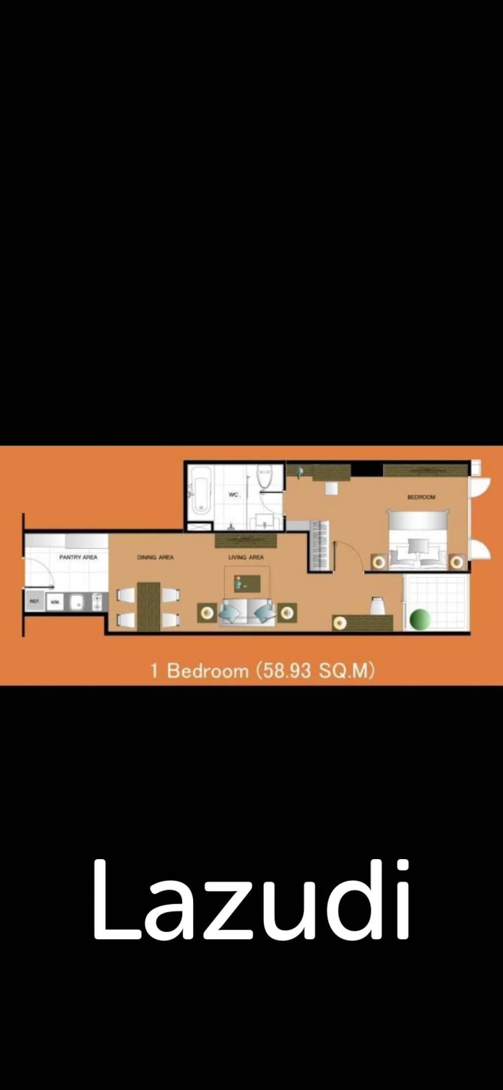 59 sqm high floor 1 Bed condo 15 Sukhumvit Residences