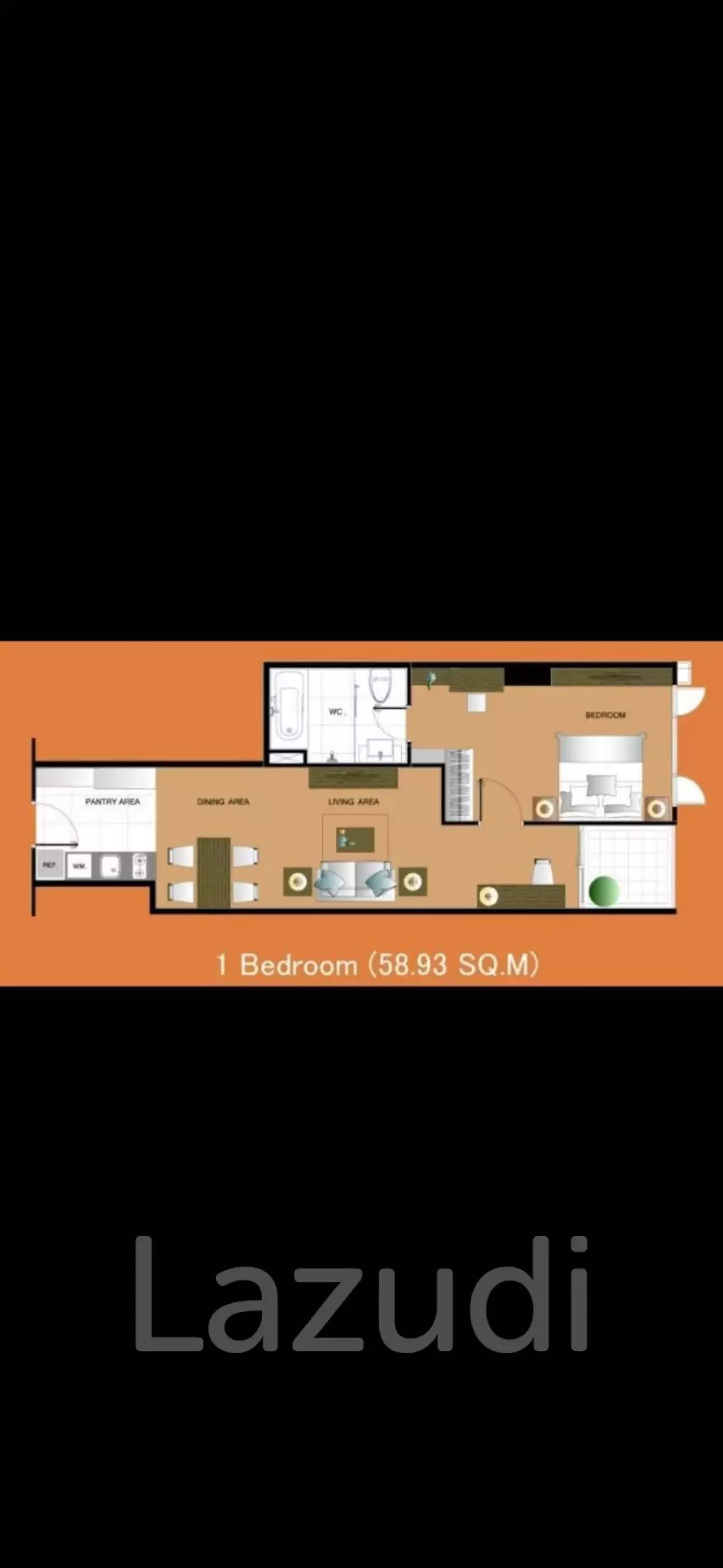 59 sqm high floor 1 Bed condo 15 Sukhumvit Residences