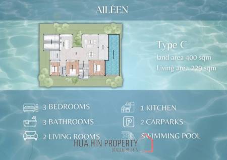 240 sqm New modern pool villa in Hin Lek Fai Hua Hin