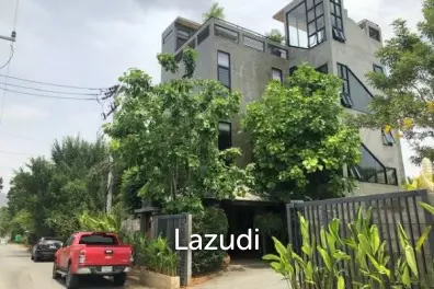 Modern designer 3 storey pool villa with roof terrace with sea views, only 200 meters from pristine Beach