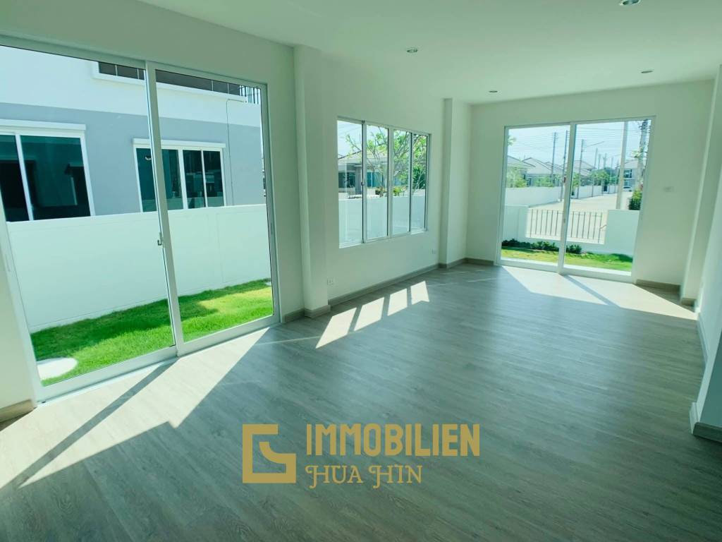 บ้านเดี่ยวโมเดิร์น 144 ตร.ม. พร้อมสระว่ายน้ำส่วนกลาง ย่านหินเหล็กไฟ หัวหิน