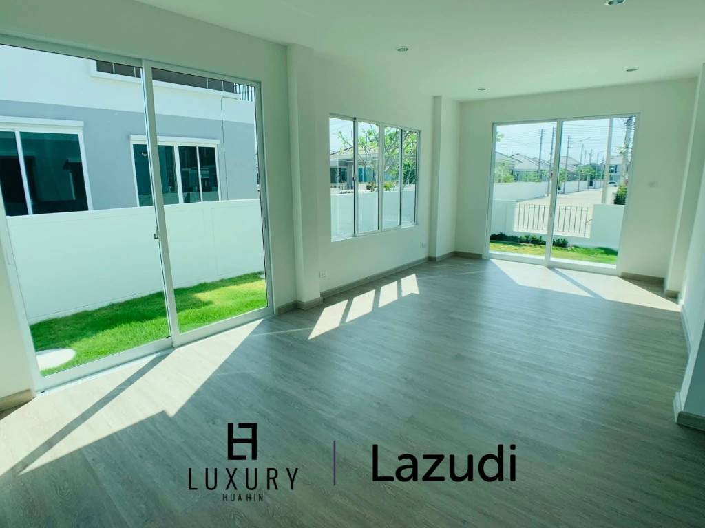 บ้านเดี่ยวโมเดิร์น 144 ตร.ม. พร้อมสระว่ายน้ำส่วนกลาง ย่านหินเหล็กไฟ หัวหิน