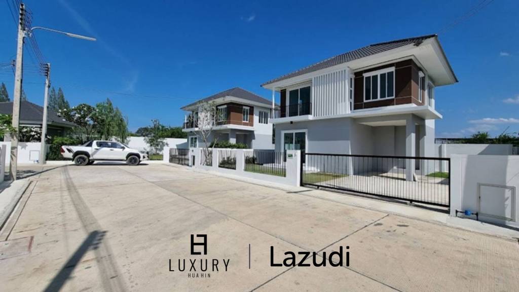 บ้านเดี่ยวโมเดิร์น 144 ตร.ม. พร้อมสระว่ายน้ำส่วนกลาง ย่านหินเหล็กไฟ หัวหิน