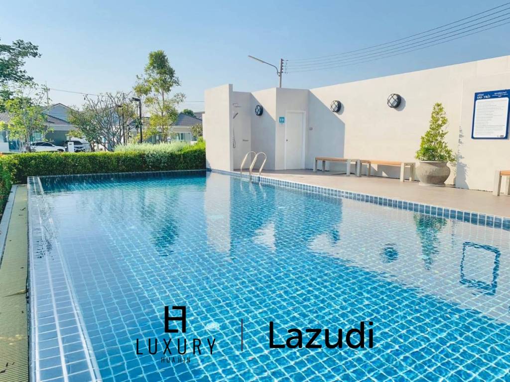 บ้านเดี่ยวโมเดิร์น 144 ตร.ม. พร้อมสระว่ายน้ำส่วนกลาง ย่านหินเหล็กไฟ หัวหิน