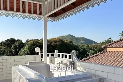 villa with rooftop jacuzzi in   Pran Buri