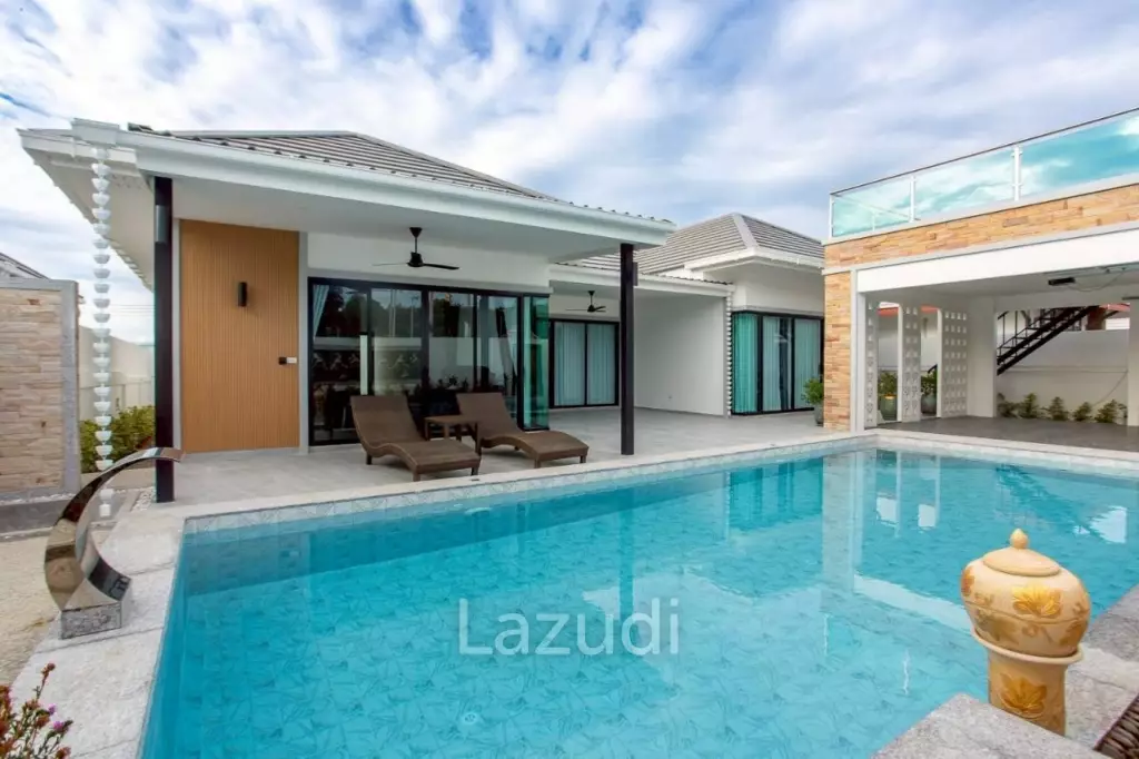318 sqm modern pool villa with rooftop terrace