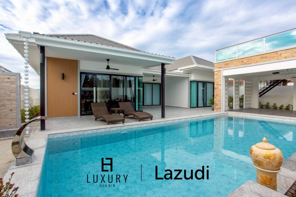 พูลวิลล่าชั้นเดียว 318 ตร.ม. ใกล้วิวภูเขา ใจกลางหัวหิน