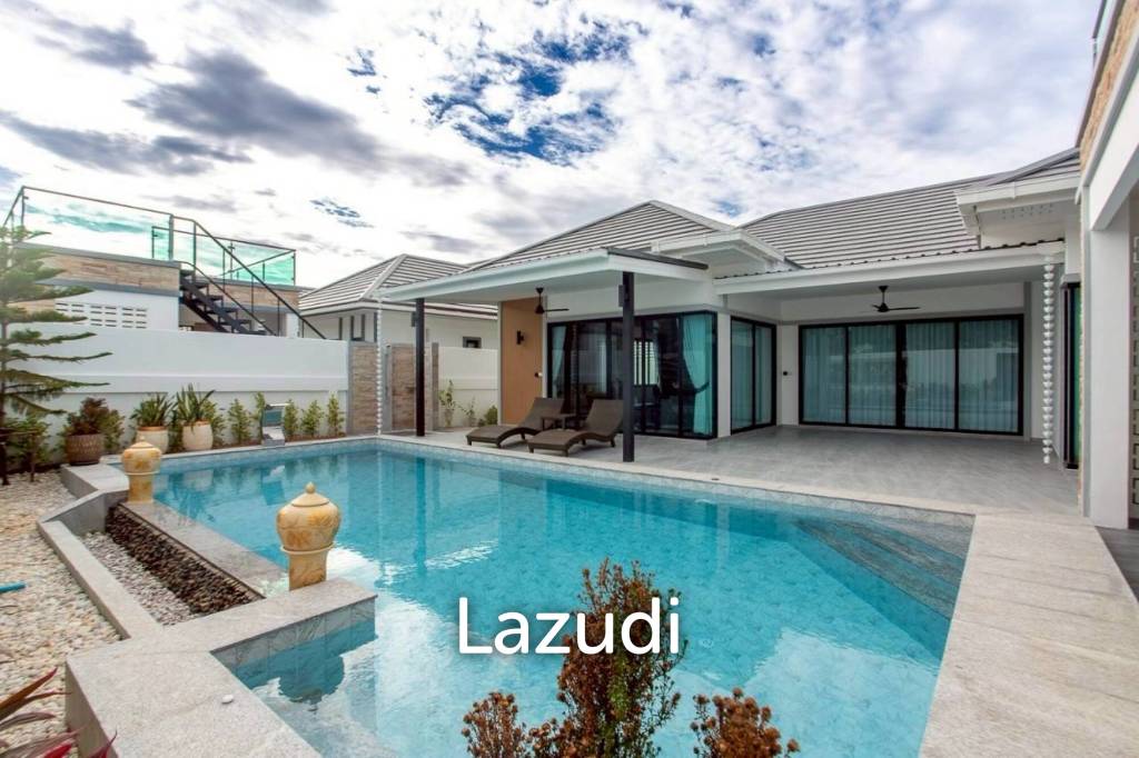 318 sqm modern pool villa with rooftop terrace